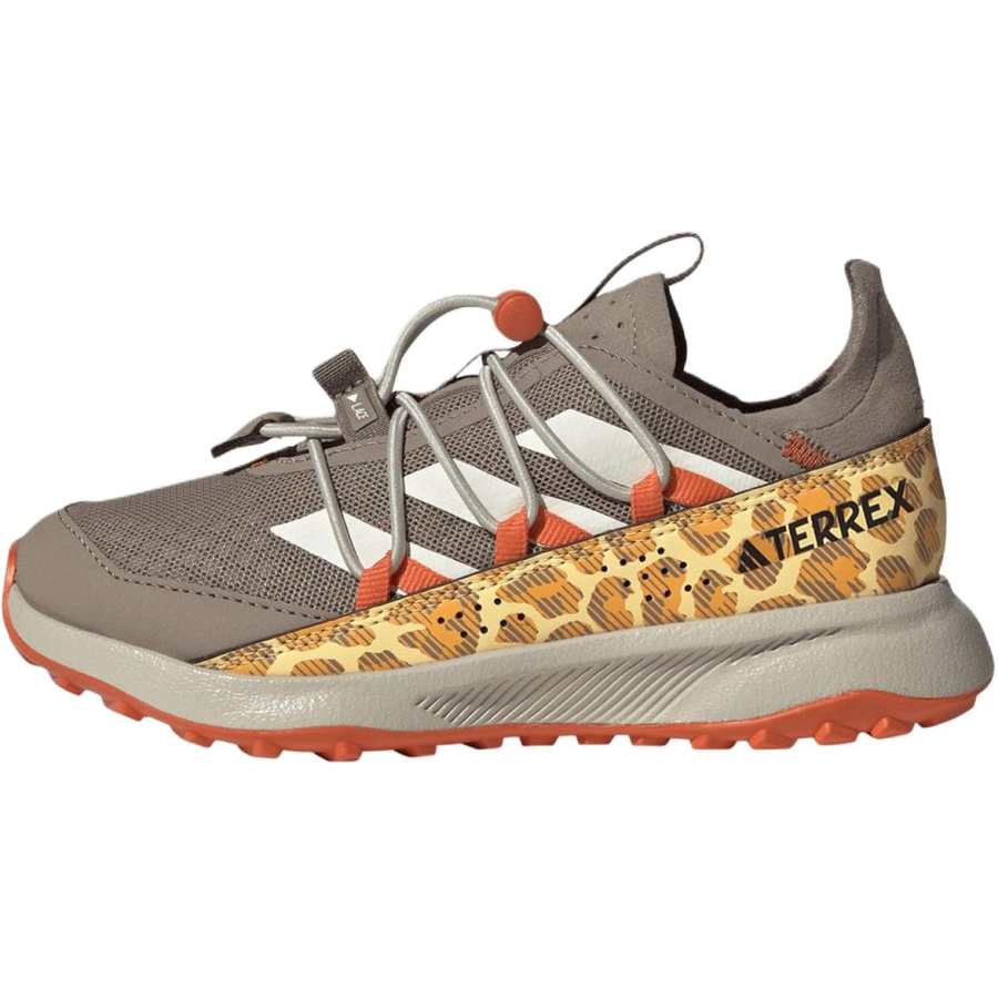 Adidas Adidas Terrex Voyager 21 Fabric Abrasion Resistant Breathable Low top Kids' Outdoor Shoes Brown Unisex