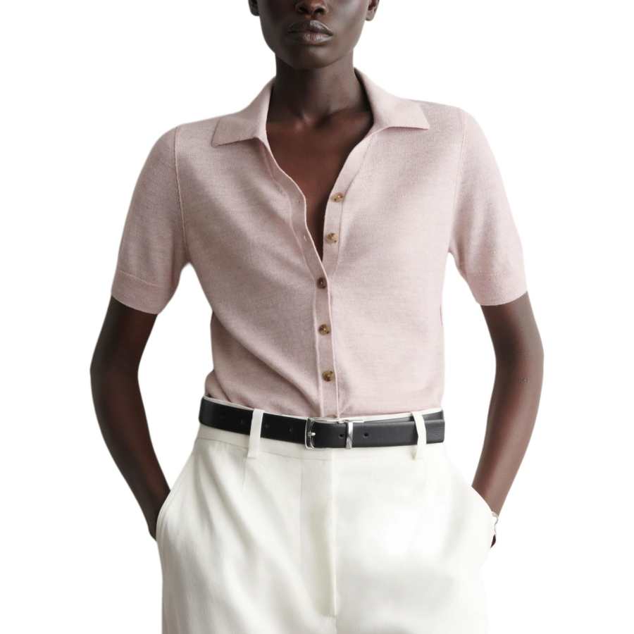 COS Sweaters Women's Pink Moderate Cardigan