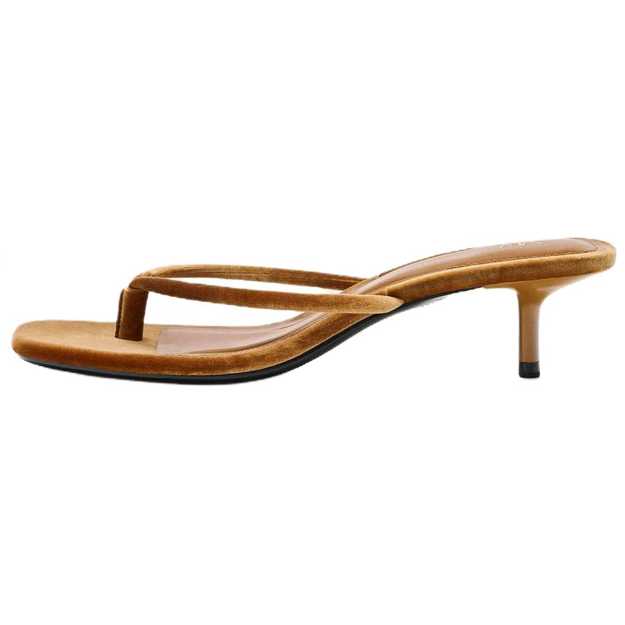 ZARA Abrasion Resistant Flip Flops Women's Yellow Ochre