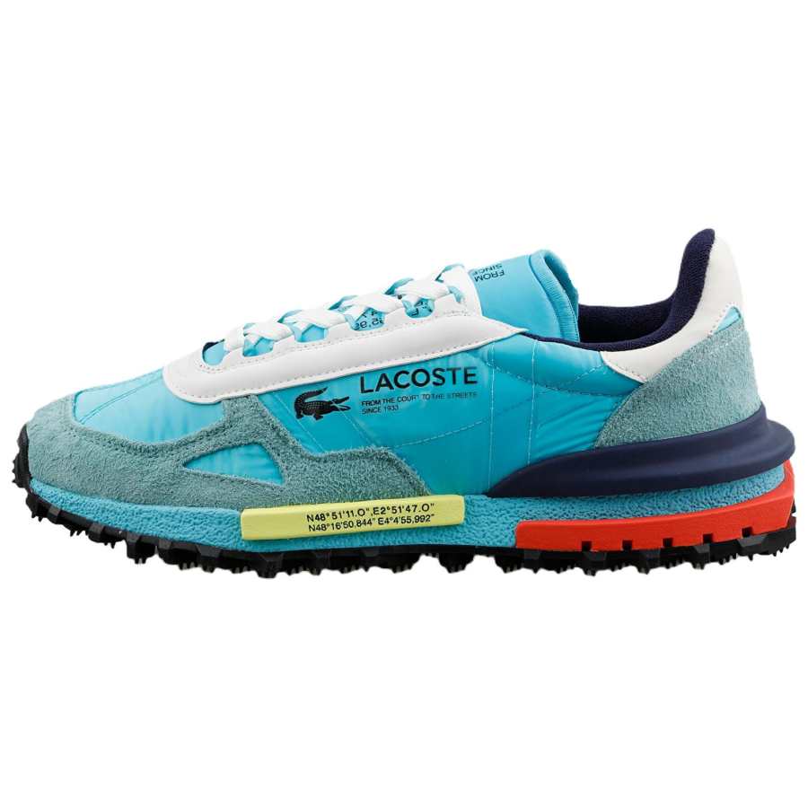 LACOSTE Elite Active Breathable Abrasion Resistant Casual Shoes Men's Blue Multicolor