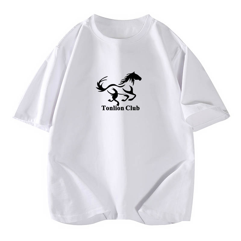 Tonlion T Shirts Unisex Crew Neck Moderate Straight Fit