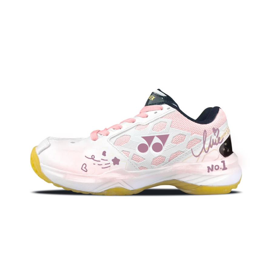 YONEX Power Cushion Abrasion Resistant Low top Badminton Shoes Unisex Pink