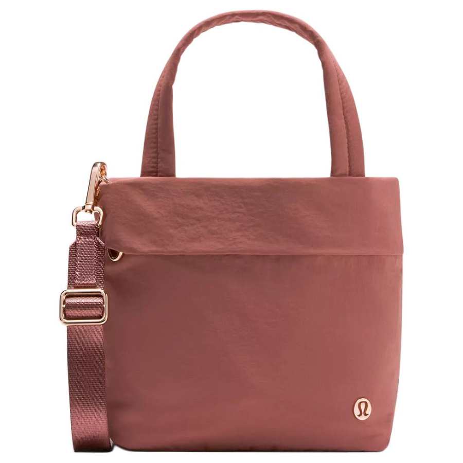 Lululemon On My Level Nylon Tote Handbag Small Unisex Twilight & Rose Gold