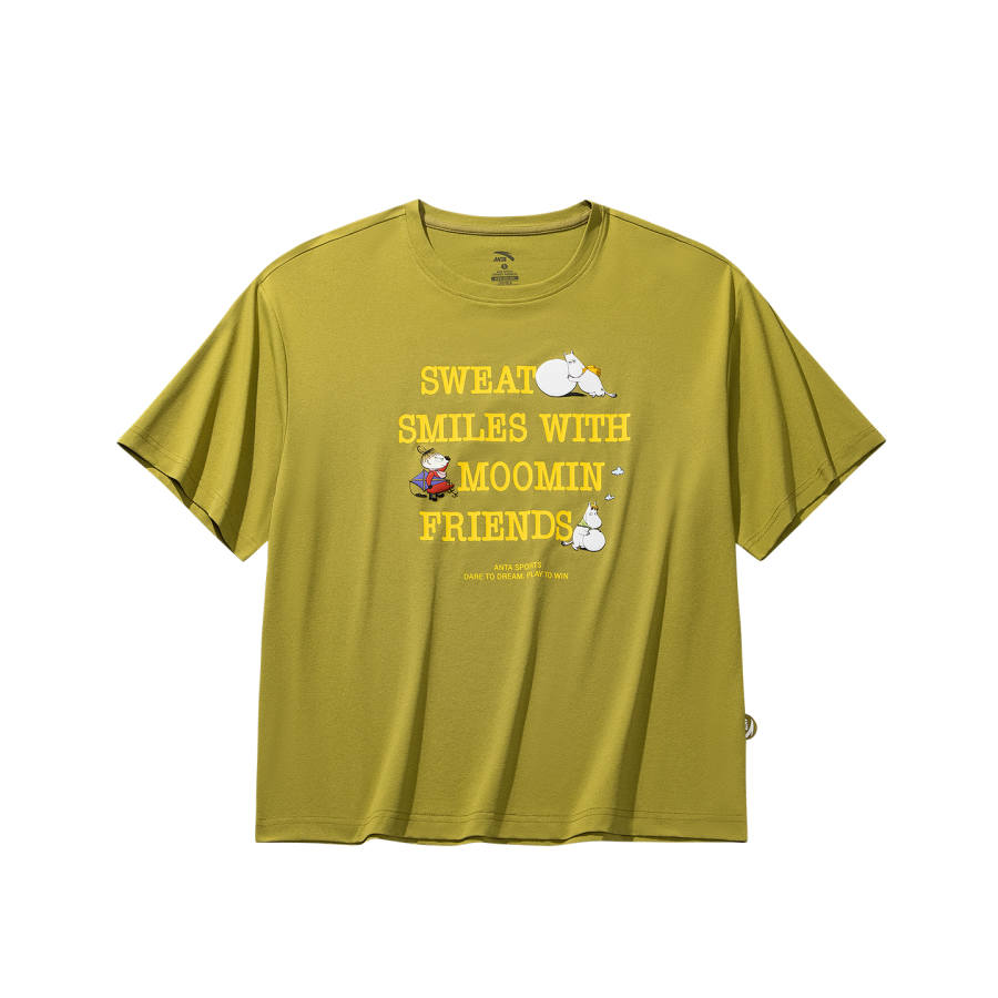 Anta T Shirt Women's Turquoise Grain Green