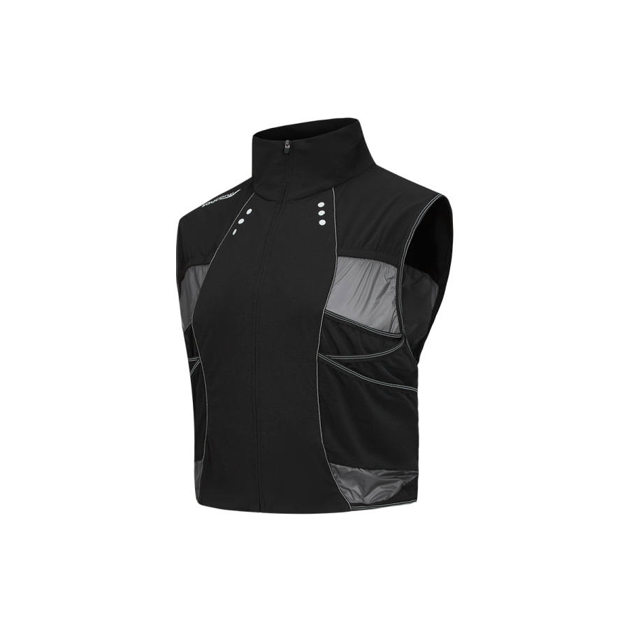 Saucony Vests Women's Black Stand Collar Moderate Other