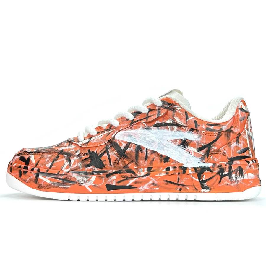 Anta Easy Graffiti Individual Street American Vintage Deconstructivism Height Increasing Lightweight Breathable Low top