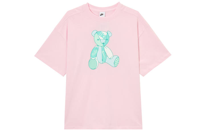 Nike Nike T Shirts Women's Pink Crew Neck Moderate
