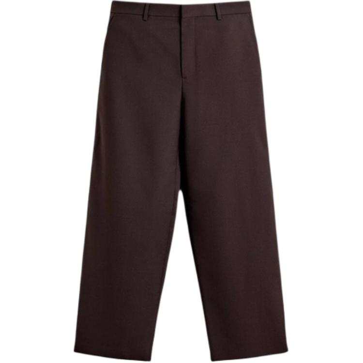 ZARA Suit Pants Men's Dark Brown Moderate