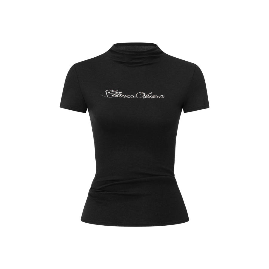 CLIMAX VISION T Shirts Women's Half Turtleneck Moderate Straight Fit
