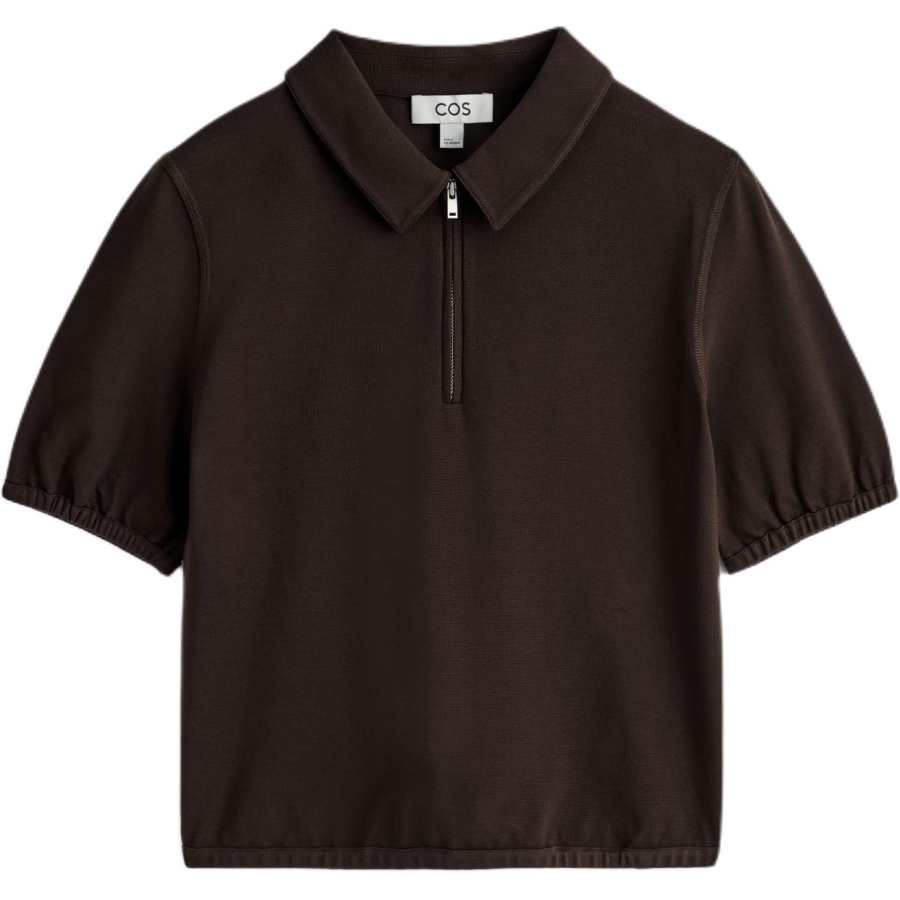 COS Polo Shirts Women's Dark Brown