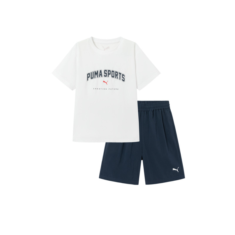 PUMA Kids Casual Sportswear Crew Neck Thin