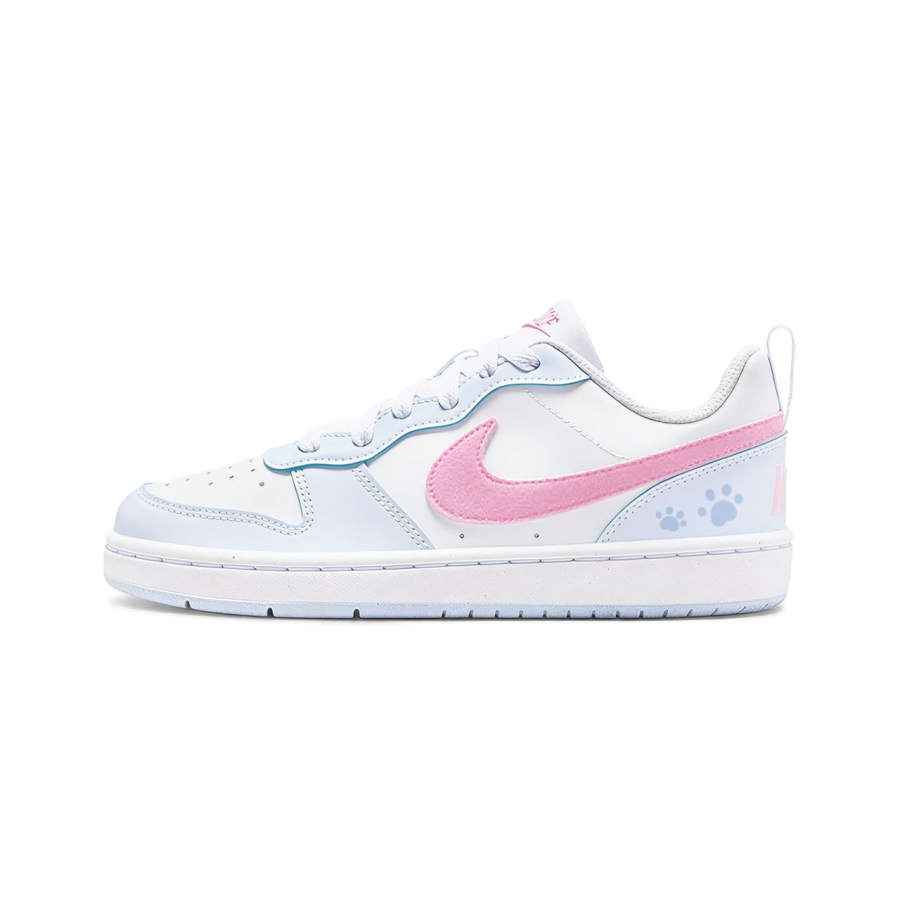 Nike Nike Court Borough HEY Milk Blue Meow Low top Kids' Skateboarding Shoes Pink Blue Kids'
