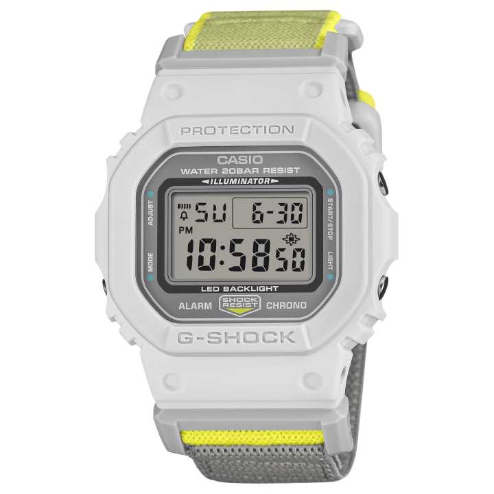 CASIO CASIO 5600 Collection Small Block Quartz Movement PU Strap Watch Men's Watches Gray Dial