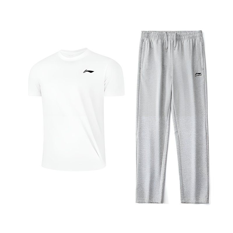 Li-Ning Li Ning Casual Sportswear Unisex White Heather Gray