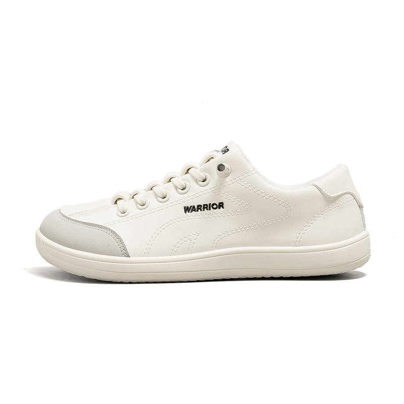 Warrior Abrasion Resistant Lightweight Low top Skateboard Shoes Women's Beige Gray