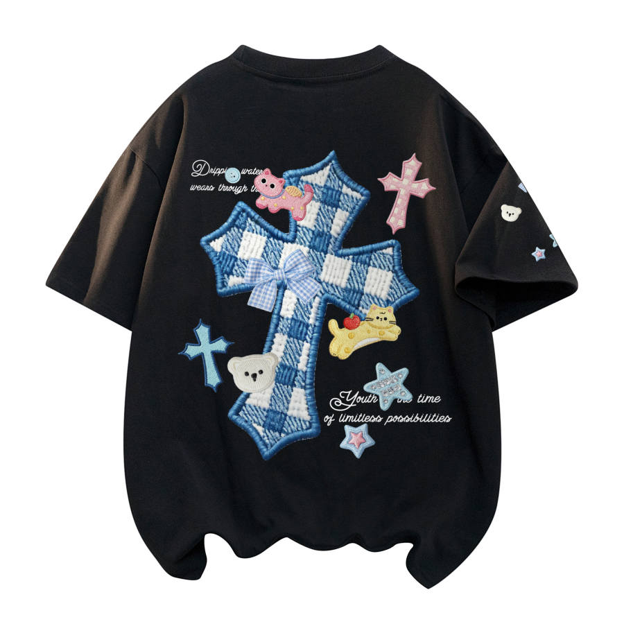 DEERWAY T Shirts Unisex Crew Neck Moderate Straight Fit