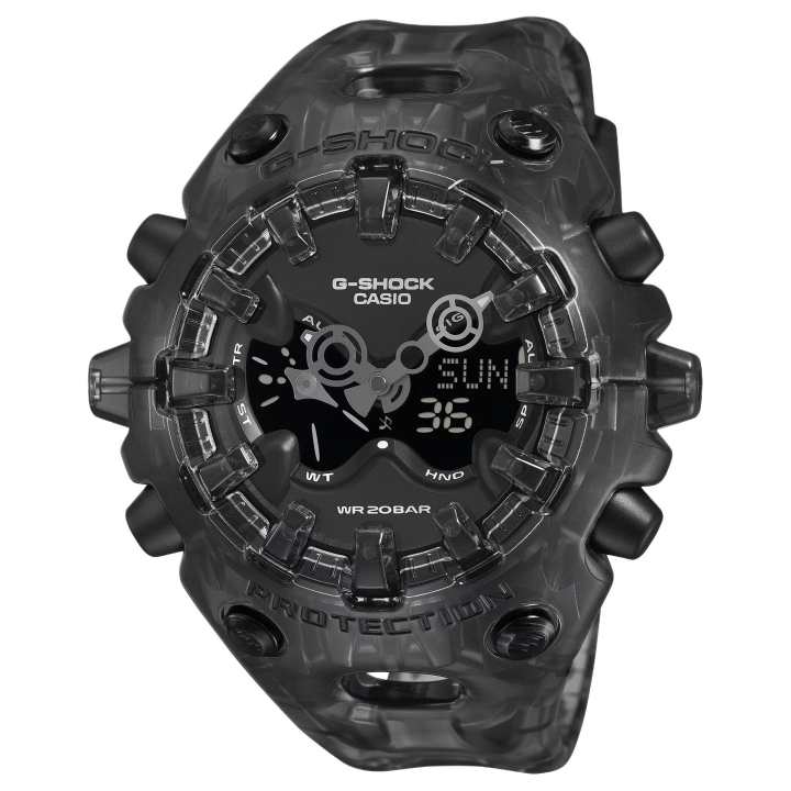 CASIO CASIO GA V01 Collection Cool Eyeglasses Quartz Movement Resin Strap Watch Men's Watches Black Dial