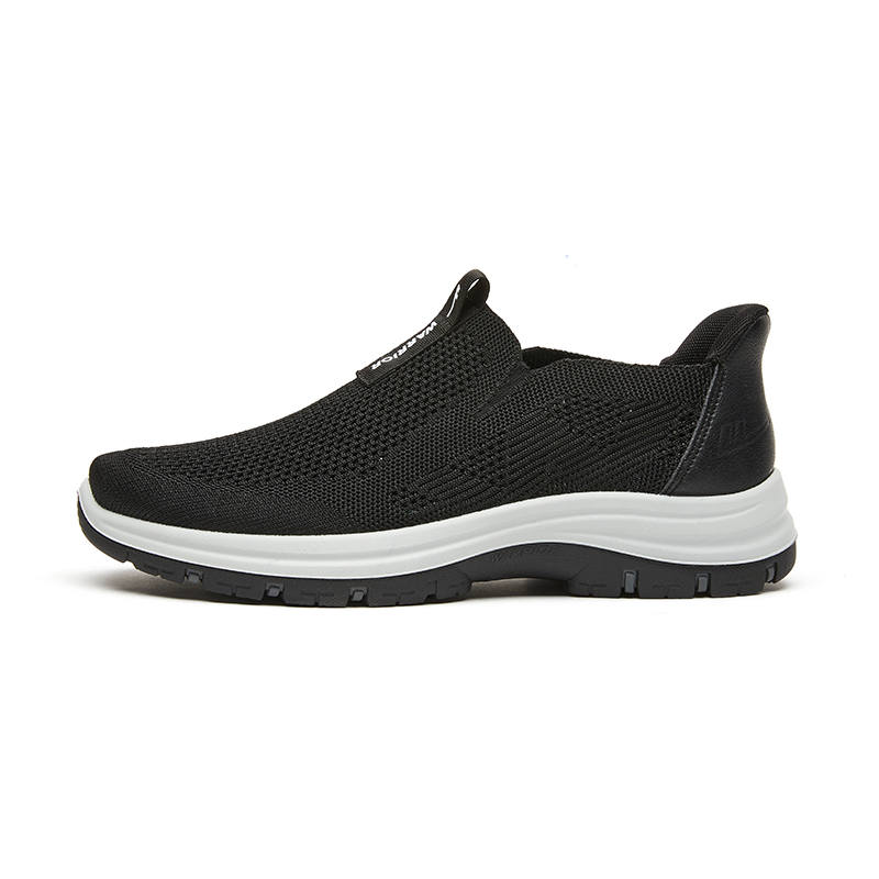 Warrior Cushioning Height Increasing Abrasion Resistant Lightweight Low top Casual Shoes Men's Black