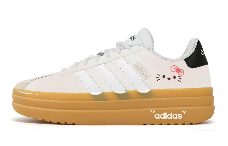Adidas Adidas VL Court Bold Milk Soft Bag Slip Resistant Abrasion Resistant Low top Skateboard Shoes Women's Milk White
