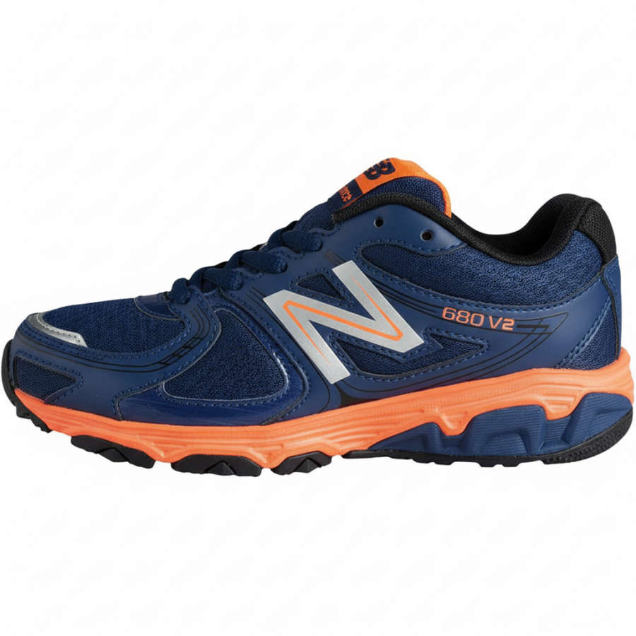 New Balance New Balance NB 680 Abrasion Resistant Low top Running Shoes Marine Blue Kids'