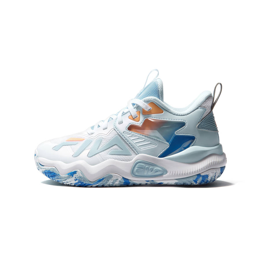 FILA KIDS PERFORMANCE FPF Textile, Synthetic Leather Basketball Shoes Fei Le Bai / Ice Water Blue Kids'