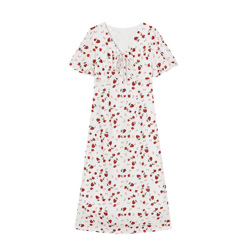 XIANGYING Short Sleeved Dress Women's