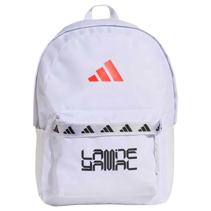 Adidas Adidas Polyester Backpack Unisex White & Clear Red