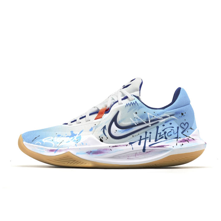 Nike Nike Precision 6 Blue Sea Breeze Moisture Wicking Abrasion Resistant Breathable Slip Resistant Low top Basketball Shoes
