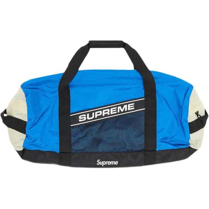 Supreme Supreme Zip Closure Fabric Travel Bag Unisex Blue
