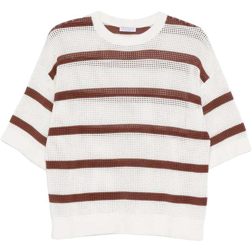 Brunello Cucinelli Brunello Cucinelli striped-pattern knit T-shirt