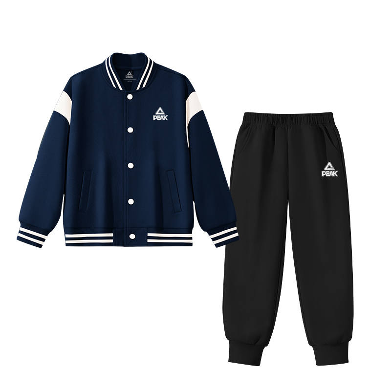 PEAK Kids Casual Sportswear Baseball Collar Moderate