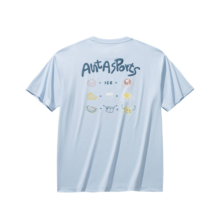 Anta Sports Life Collection T Shirt Unisex Sky Blue
