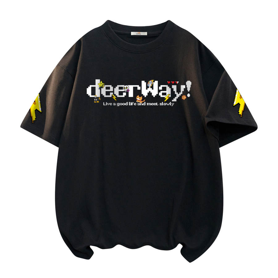 DEERWAY T Shirts Unisex Crew Neck Moderate Straight Fit