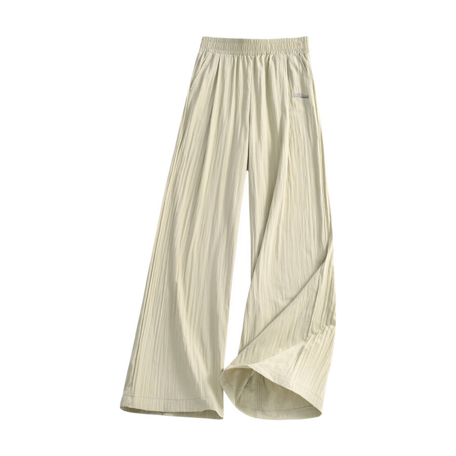 Tonlion Casual Pants Women's Moderate Wide Leg Pants