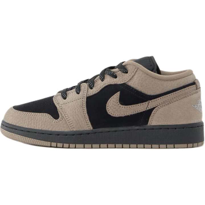 Jordan Jordan Air Jordan 1 Leather Low top Basketball Shoes Black Umber Unisex