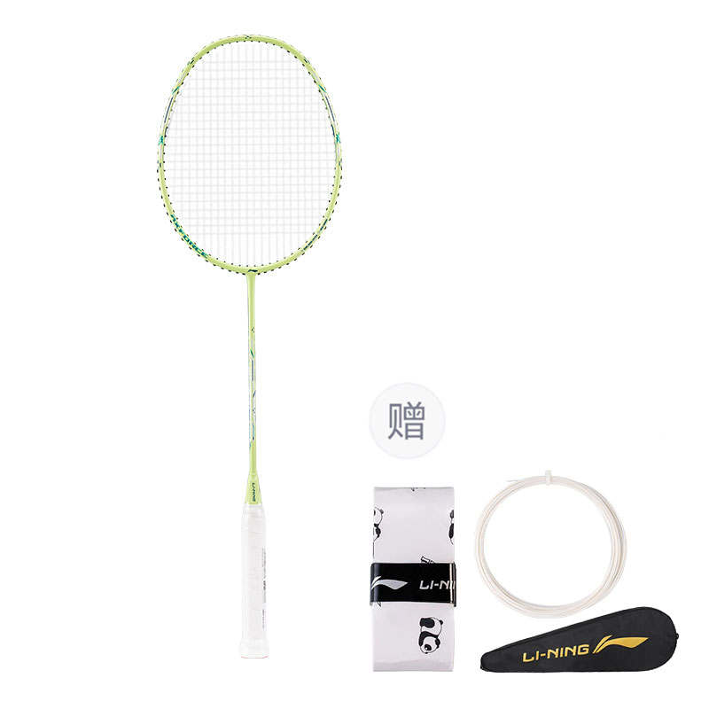 Li-Ning Li Ning Thunder Super Light Mini Cannon 80 Full Carbon Badminton Rackets Offensive Type Heavy Head, Stiff Shaft