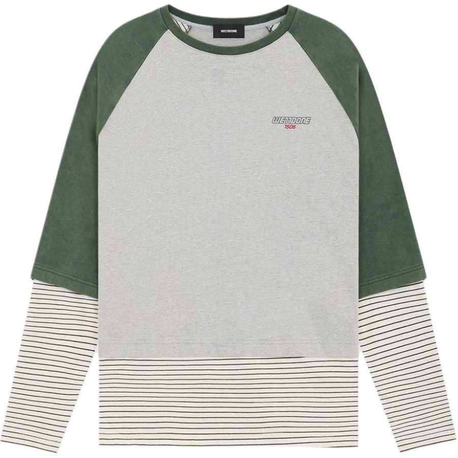 WE11DONE WE11DONE T Shirts Unisex Green Crew Neck