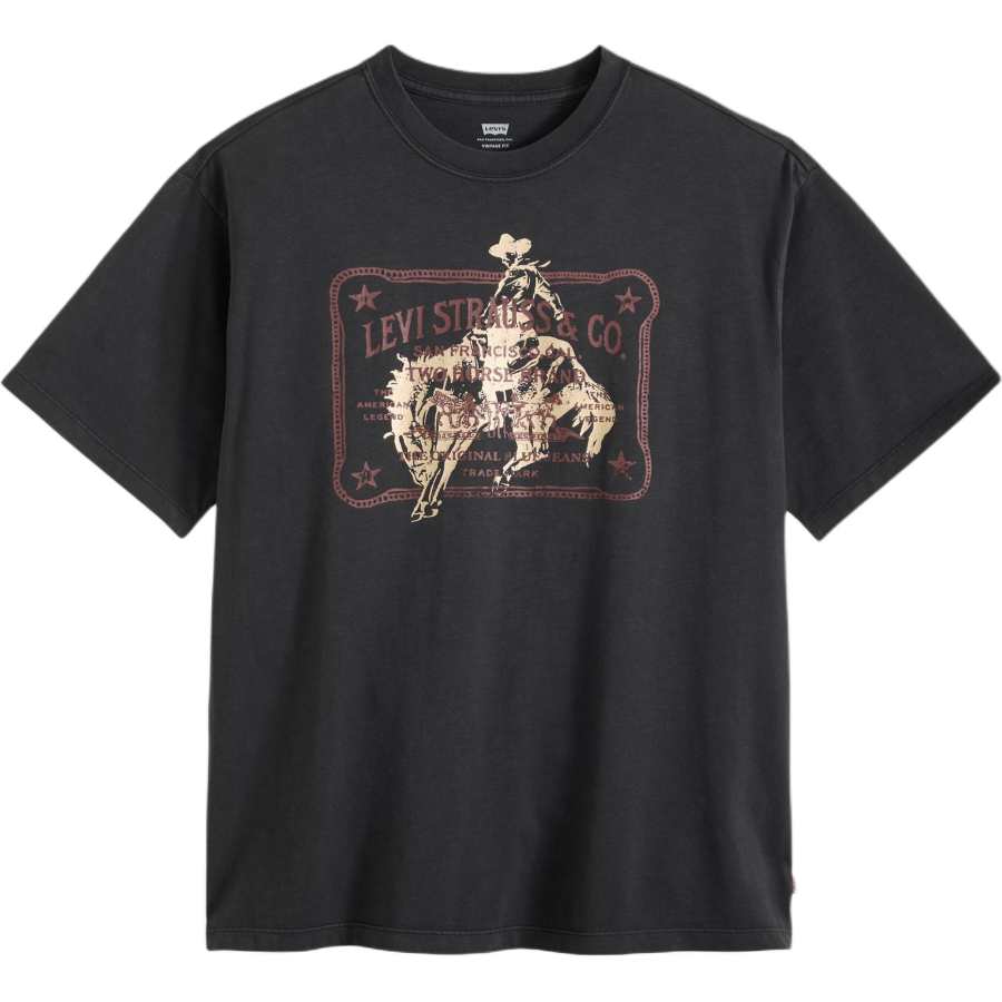 Levis T Shirts Men's Black Crew Neck