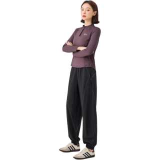 Barbie Fitness Sets Women's Elegant Purple Stand Collar Moderate