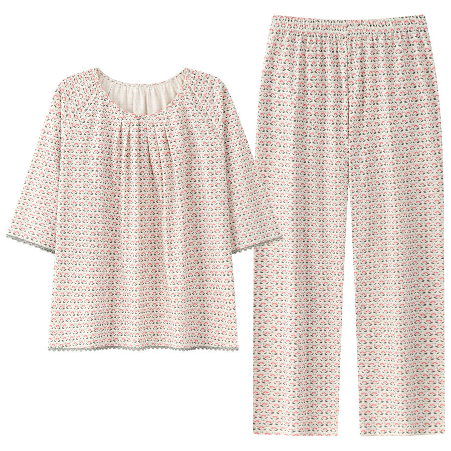 MIIOW Pajama Set Women's Single Pack Powder Honey Spot