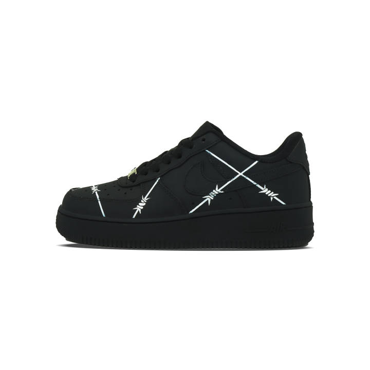 Nike Nike Air Force 1 Low top Skateboard Shoes Unisex Black