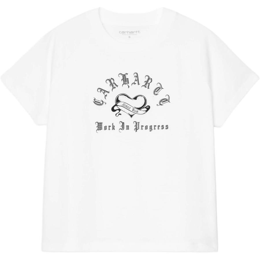 Carhartt WIP T Shirts Women's White Crew Neck Moderate Other