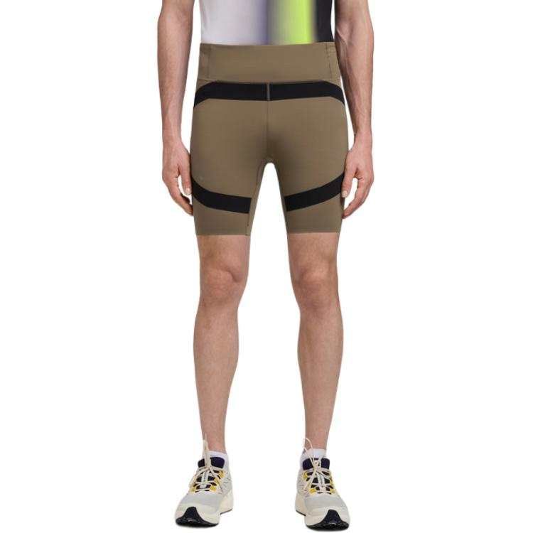 SALOMON Running Shorts Men's Dark Coffee Moderate