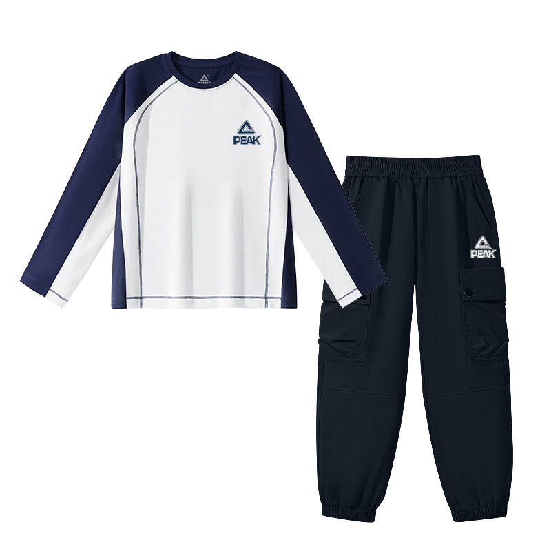 PEAK Kids Casual Sportswear Crew Neck Moderate