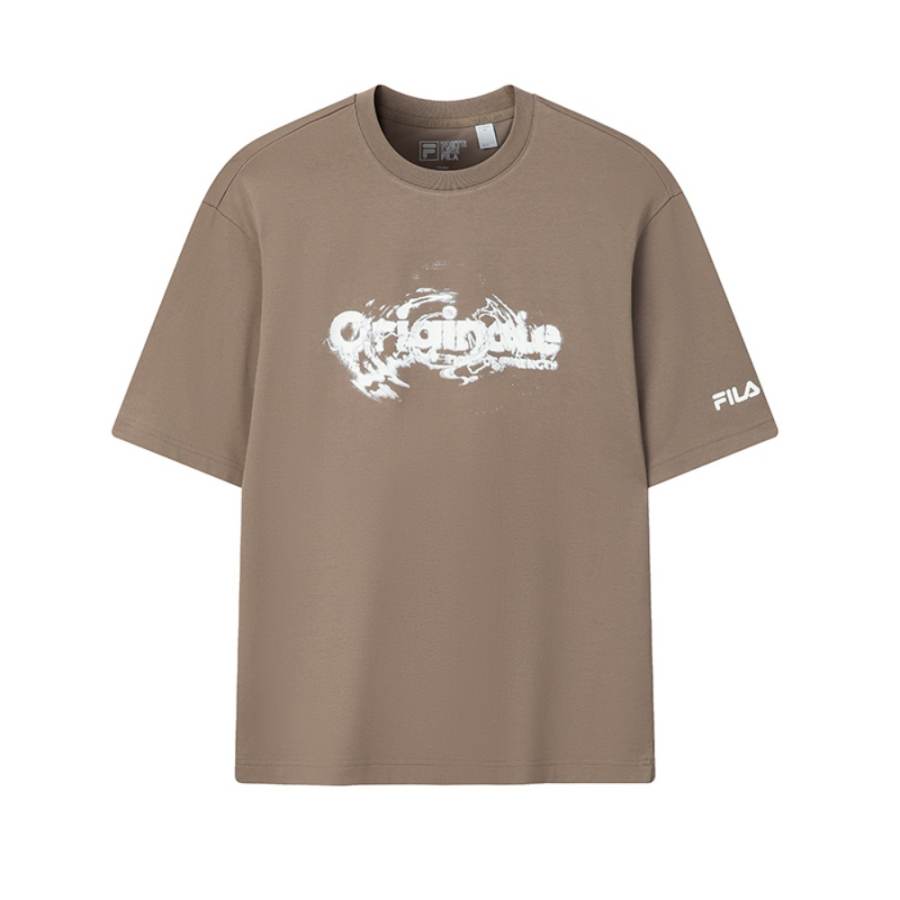 FILA ORIGINALE T Shirt Men's Mountain Moon Brown