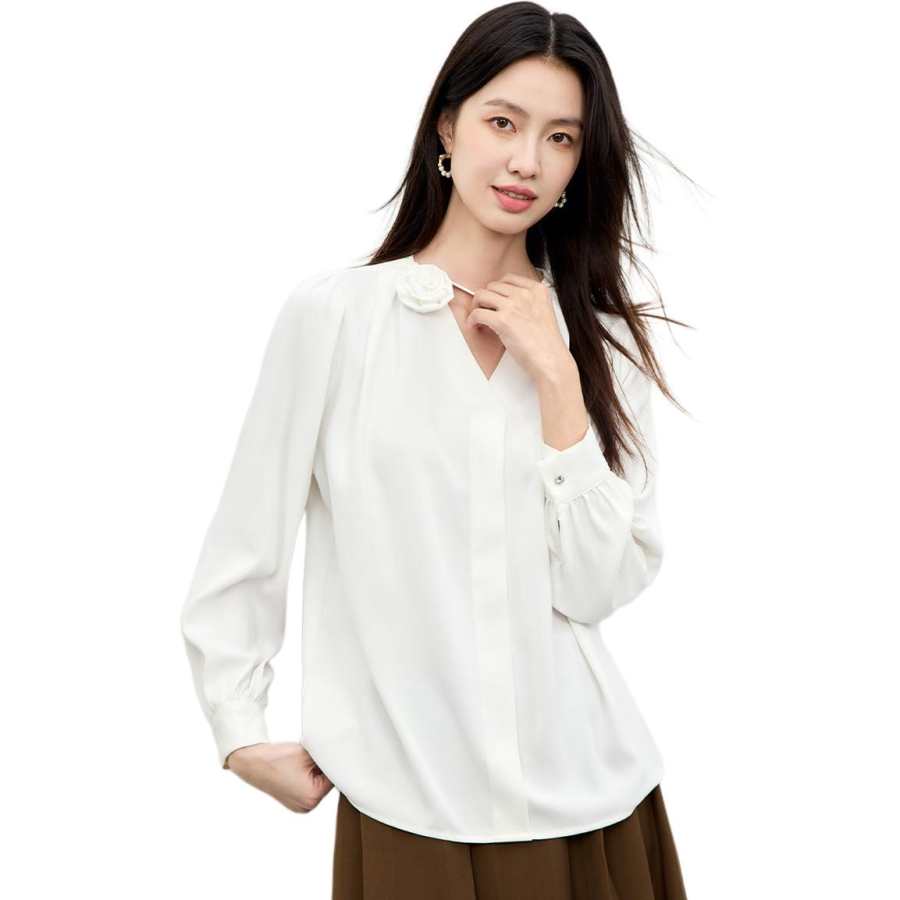 BALENO Shirts Women's V Neck Moderate