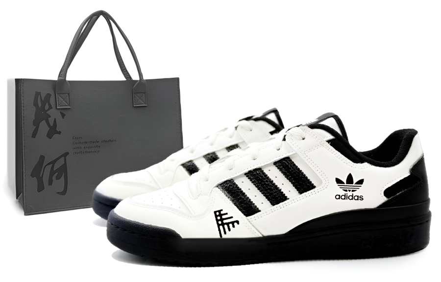 Adidas Originals FORUM Low Cl Low top Skateboard Shoes Unisex Black White