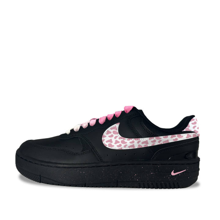 Nike Nike Gamma Force Black Sugar Leopard 6 Synthetic Leather Low top Skateboard Shoes Women's Black