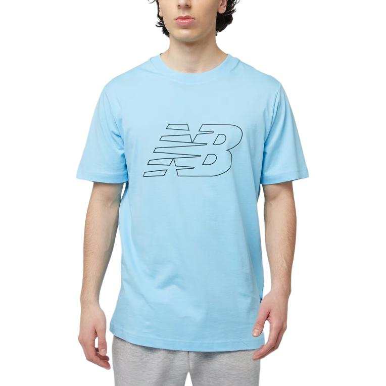 New Balance New Balance T Shirts Men's Blue Crew Neck