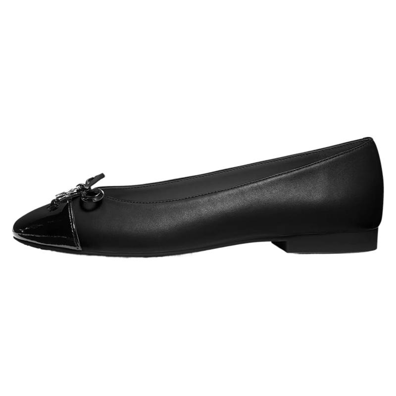 MICHAEL KORS Piper MK Sheepskin Casual Shoes 1CM Women's Black
